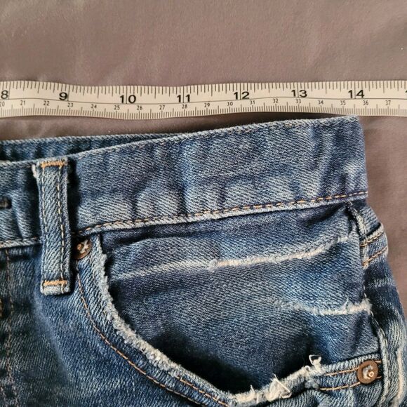 MOUSSY VINTAGE Lenwood Distressed Mid Rise Skinny Jeans Size 27 Japan Selvedge - Picture 5 of 9
